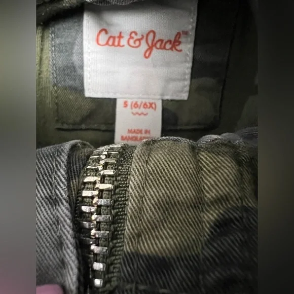 Cat & Jack Parka style coat for little girls size small camouflage - Picture 4 of 7